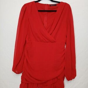 Double Crazy L Wrap Dress colorful chic classic contemporary